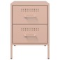 vidaXL Nachttische 2 Stk. Rosa 36x39x50,5 cm Stahl vidaXL Nachttische 2 Stk. Rosa 36x39x50,5 cm Stahl