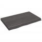 Tischplatte Dunkelgrau 80x50x6 cm Massivholz Eiche Behandelt Tischplatte Dunkelgrau 80x50x6 cm Massivholz Eiche Behandelt
