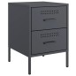 vidaXL Nachttische 2 Stk. Anthrazit 36x39x50,5 cm Stahl vidaXL Nachttische 2 Stk. Anthrazit 36x39x50,5 cm Stahl