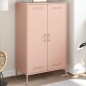 vidaXL Highboard Rosa 68x39x113 cm Stahl vidaXL Highboard Rosa 68x39x113 cm Stahl