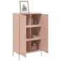 vidaXL Highboard Rosa 68x39x113 cm Stahl vidaXL Highboard Rosa 68x39x113 cm Stahl