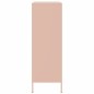vidaXL Highboard Rosa 68x39x113 cm Stahl vidaXL Highboard Rosa 68x39x113 cm Stahl