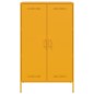 vidaXL Highboard Senfgelb 68x39x113 cm Stahl