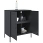 vidaXL Sideboard Anthrazit 68x39x79 cm Stahl vidaXL Sideboard Anthrazit 68x39x79 cm Stahl