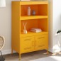vidaXL Highboard Senfgelb 68x39x113 cm Stahl vidaXL Highboard Senfgelb 68x39x113 cm Stahl
