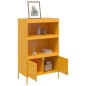 vidaXL Highboard Senfgelb 68x39x113 cm Stahl vidaXL Highboard Senfgelb 68x39x113 cm Stahl