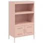 vidaXL Highboard Rosa 68x39x113 cm Stahl vidaXL Highboard Rosa 68x39x113 cm Stahl