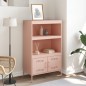 vidaXL Highboard Rosa 68x39x113 cm Stahl vidaXL Highboard Rosa 68x39x113 cm Stahl