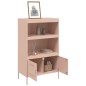 vidaXL Highboard Rosa 68x39x113 cm Stahl vidaXL Highboard Rosa 68x39x113 cm Stahl