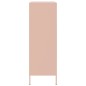 vidaXL Highboard Rosa 68x39x113 cm Stahl vidaXL Highboard Rosa 68x39x113 cm Stahl