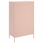 vidaXL Highboard Rosa 68x39x113 cm Stahl vidaXL Highboard Rosa 68x39x113 cm Stahl