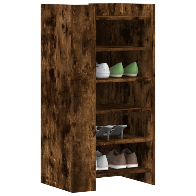 vidaXL Schuhschrank Räuchereiche 52x37,5x100 cm Holzwerkstoff vidaXL Schuhschrank Räuchereiche 52x37,5x100 cm Holzwerkstoff