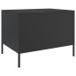 vidaXL Couchtisch Schwarz 68x50x50,5 cm Kaltgewalzter Stahl vidaXL Couchtisch Schwarz 68x50x50,5 cm Kaltgewalzter Stahl