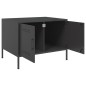 vidaXL Couchtisch Schwarz 68x50x50,5 cm Kaltgewalzter Stahl vidaXL Couchtisch Schwarz 68x50x50,5 cm Kaltgewalzter Stahl