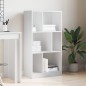 vidaXL Bücherregal Weiß 57x28,5x107,5 cm Holzwerkstoff vidaXL Bücherregal Weiß 57x28,5x107,5 cm Holzwerkstoff