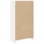 vidaXL Bücherregal Weiß 57x28,5x107,5 cm Holzwerkstoff vidaXL Bücherregal Weiß 57x28,5x107,5 cm Holzwerkstoff