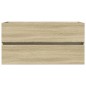 vidaXL Waschbeckenunterschrank Sonoma-Eiche 90x38,5x45cm Holzwerkstoff vidaXL Waschbeckenunterschrank Sonoma-Eiche 90x38,5x45cm Holzwerkstoff