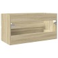 vidaXL Waschbeckenunterschrank Sonoma-Eiche 90x38,5x45cm Holzwerkstoff vidaXL Waschbeckenunterschrank Sonoma-Eiche 90x38,5x45cm Holzwerkstoff