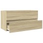 vidaXL Waschbeckenunterschrank Sonoma-Eiche 90x38,5x45cm Holzwerkstoff vidaXL Waschbeckenunterschrank Sonoma-Eiche 90x38,5x45cm Holzwerkstoff