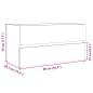 vidaXL Waschbeckenunterschrank Sonoma-Eiche 90x38,5x45cm Holzwerkstoff vidaXL Waschbeckenunterschrank Sonoma-Eiche 90x38,5x45cm Holzwerkstoff