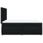 vidaXL Boxspringbett mit Matratze Schwarz 140x200 cm Stoff vidaXL Boxspringbett mit Matratze Schwarz 140x200 cm Stoff