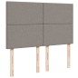 vidaXL Boxspringbett mit Matratze Taupe 140x200 cm Stoff vidaXL Boxspringbett mit Matratze Taupe 140x200 cm Stoff