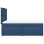 vidaXL Boxspringbett mit Matratze Blau 140x200 cm Stoff vidaXL Boxspringbett mit Matratze Blau 140x200 cm Stoff