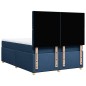 vidaXL Boxspringbett mit Matratze Blau 140x200 cm Stoff vidaXL Boxspringbett mit Matratze Blau 140x200 cm Stoff