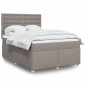 vidaXL Boxspringbett mit Matratze Taupe 140x200 cm Stoff vidaXL Boxspringbett mit Matratze Taupe 140x200 cm Stoff