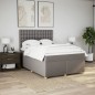 vidaXL Boxspringbett mit Matratze Taupe 140x200 cm Stoff vidaXL Boxspringbett mit Matratze Taupe 140x200 cm Stoff