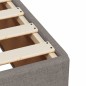 vidaXL Boxspringbett mit Matratze Taupe 140x200 cm Stoff vidaXL Boxspringbett mit Matratze Taupe 140x200 cm Stoff