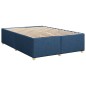 vidaXL Boxspringbett mit Matratze Blau 140x200 cm Stoff vidaXL Boxspringbett mit Matratze Blau 140x200 cm Stoff