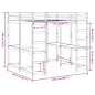 vidaXL Hochbett mit Schreibtisch & Leiter 200x200 cm Massivholz Kiefer vidaXL Hochbett mit Schreibtisch & Leiter 200x200 cm Massivholz Kiefer