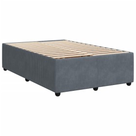 vidaXL Bettgestell Dunkelgrau 120x200 cm Samt