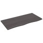 vidaXL Tischplatte Dunkelbraun 100x50x2 cm Massivholz Eiche Behandelt vidaXL Tischplatte Dunkelbraun 100x50x2 cm Massivholz Eiche Behandelt