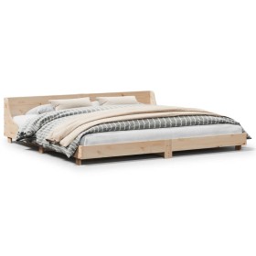 vidaXL Massivholzbett ohne Matratze 200x200 cm Kiefer