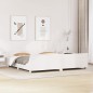 vidaXL Massivholzbett ohne Matratze Weiß 200x200 cm Kiefernholz vidaXL Massivholzbett ohne Matratze Weiß 200x200 cm Kiefernholz