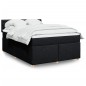 vidaXL Boxspringbett mit Matratze Schwarz 140x200 cm Stoff vidaXL Boxspringbett mit Matratze Schwarz 140x200 cm Stoff