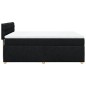 vidaXL Boxspringbett mit Matratze Schwarz 140x200 cm Stoff vidaXL Boxspringbett mit Matratze Schwarz 140x200 cm Stoff