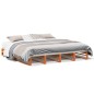 vidaXL Massivholzbett ohne Matratze Wachsbraun 180x200 Kiefernholz vidaXL Massivholzbett ohne Matratze Wachsbraun 180x200 Kiefernholz