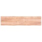 Tischplatte Hellbraun 220x50x6 cm Massivholz Eiche Behandelt Tischplatte Hellbraun 220x50x6 cm Massivholz Eiche Behandelt