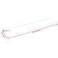 Tischplatte Hellbraun 220x50x6 cm Massivholz Eiche Behandelt Tischplatte Hellbraun 220x50x6 cm Massivholz Eiche Behandelt