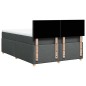vidaXL Boxspringbett mit Matratze Dunkelgrau 160x200 cm Stoff vidaXL Boxspringbett mit Matratze Dunkelgrau 160x200 cm Stoff