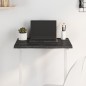 Tischplatte Dunkelgrau 60x50x2 cm Massivholz Eiche Behandelt Tischplatte Dunkelgrau 60x50x2 cm Massivholz Eiche Behandelt