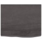 Tischplatte Dunkelgrau 60x50x2 cm Massivholz Eiche Behandelt Tischplatte Dunkelgrau 60x50x2 cm Massivholz Eiche Behandelt