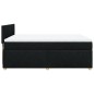 vidaXL Boxspringbett mit Matratze Schwarz 160x200 cm Stoff vidaXL Boxspringbett mit Matratze Schwarz 160x200 cm Stoff