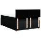 vidaXL Boxspringbett mit Matratze Schwarz 160x200 cm Stoff vidaXL Boxspringbett mit Matratze Schwarz 160x200 cm Stoff