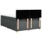 vidaXL Boxspringbett mit Matratze Dunkelgrau 160x200 cm Stoff vidaXL Boxspringbett mit Matratze Dunkelgrau 160x200 cm Stoff