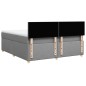 vidaXL Boxspringbett mit Matratze Hellgrau 180x200 cm Stoff vidaXL Boxspringbett mit Matratze Hellgrau 180x200 cm Stoff
