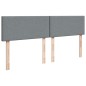 vidaXL Boxspringbett mit Matratze Hellgrau 180x200 cm Stoff vidaXL Boxspringbett mit Matratze Hellgrau 180x200 cm Stoff